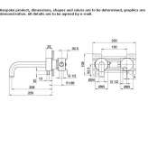 2-hole wall-mounted washbasin tap Scobey