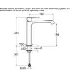 Single-lever countertop washbasin tap without waste Lirio