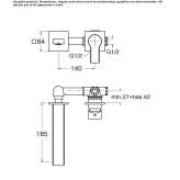 Single-lever wall-mounted washbasin faucet Ferez