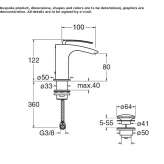 Countertop washbasin tap Mocoa