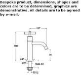 Countertop washbasin faucet with one handle Horodnia