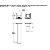 2-hole hydroprogressive wall-mounted washbasin faucet Valseca