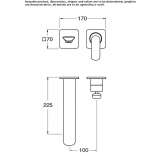 Wall-mounted washbasin tap without stopper Imatra