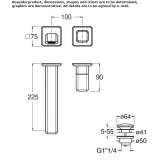 Single-lever wall-mounted washbasin faucet Valseca