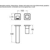 2-hole hydroprogressive wall-mounted washbasin faucet Valseca