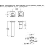 Single-lever wall-mounted washbasin faucet Valseca