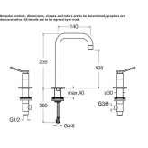 Countertop washbasin tap without waste Itatuba