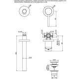 Single-lever wall-mounted washbasin tap Palizzi