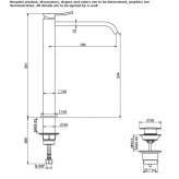 Single-lever countertop washbasin tap Colima