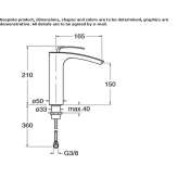 Single-lever countertop washbasin tap Mocoa