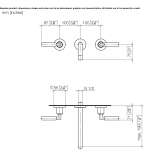 Wall-mounted washbasin tap with single rosettes Ojrzen