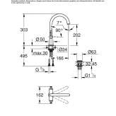 Countertop washbasin tap with single rosettes Vryses