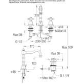 3-hole countertop washbasin tap Jojutla