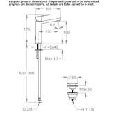 Single-lever countertop washbasin tap Jojutla