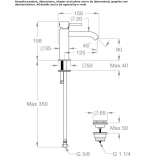 Single-lever countertop washbasin tap Corfu