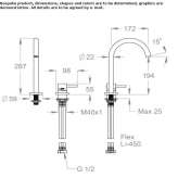 Two-hole countertop washbasin tap Corfu