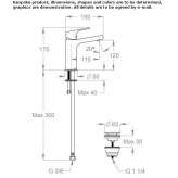 Single-lever countertop washbasin tap Jojutla