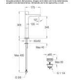 Single-lever countertop washbasin tap Jojutla