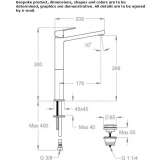 Single-lever countertop washbasin tap Jojutla