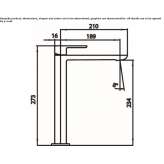 1-hole countertop washbasin tap Charly