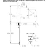 1-hole countertop washbasin tap Corfu