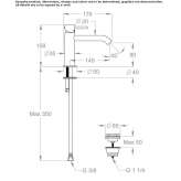 1-hole countertop washbasin tap Corfu