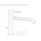 1-hole countertop washbasin tap Corfu