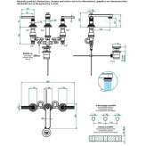 Washbasin tap with levers Naglici