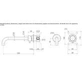 2-hole wall-mounted washbasin tap Kuhmo