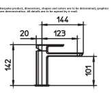 1-hole washbasin tap without stopper Kechi