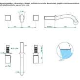 Wall-mounted washbasin tap Gomara