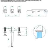 Wall-mounted washbasin tap Plodio