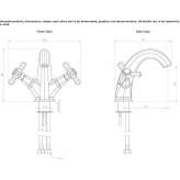 1-hole countertop washbasin tap Trier