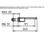 3-hole wall-mounted washbasin tap without cork Kechi