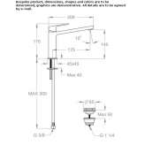 Single-lever countertop washbasin tap Sundown