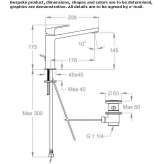 Single-lever countertop washbasin tap Sundown