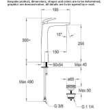 Single-lever countertop washbasin tap Bayside