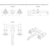 3-hole wall-mounted washbasin tap Trier