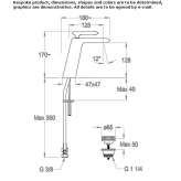 Single-lever countertop washbasin tap Jasionow