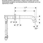 Wall-mounted washbasin tap Stupsk