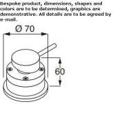 Stainless steel washbasin tap Dishnice