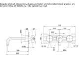 3-hole wall-mounted washbasin tap Scobey