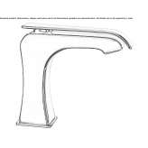 Single-lever countertop washbasin tap Stoob