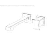 2-hole wall-mounted washbasin tap Stoob