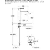 Countertop washbasin faucet with one handle Osychky