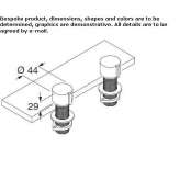 Stainless steel washbasin tap Mapello