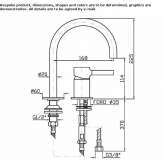 2-hole countertop washbasin tap with aerator Byram