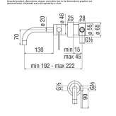 Single-lever wall-mounted washbasin faucet Nexpan