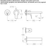 2-hole wall-mounted washbasin tap Hurezani