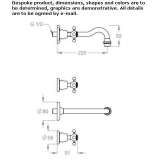 3-hole wall-mounted washbasin tap Turbiv